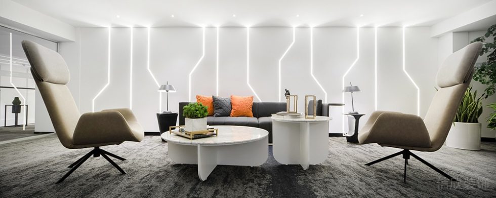 深圳南山海翔廣場1500平方米簡約科技風辦公室裝修案例接待區 深圳南山海翔廣場1500平方米簡約科技風辦公室裝修案例接待區