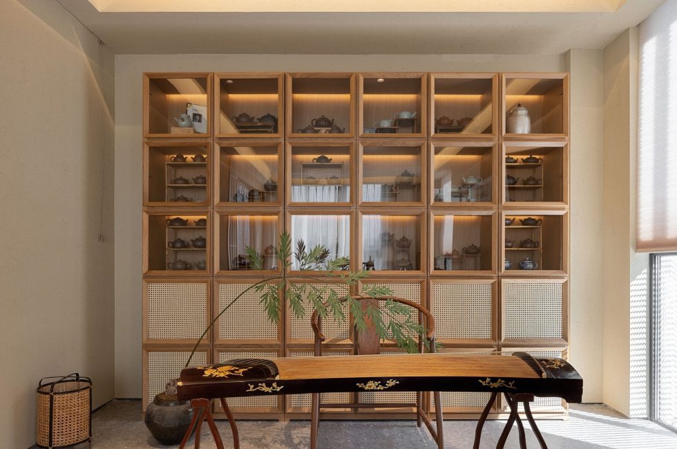 日式原木風(fēng)茶室茶柜裝修設(shè)計(jì)