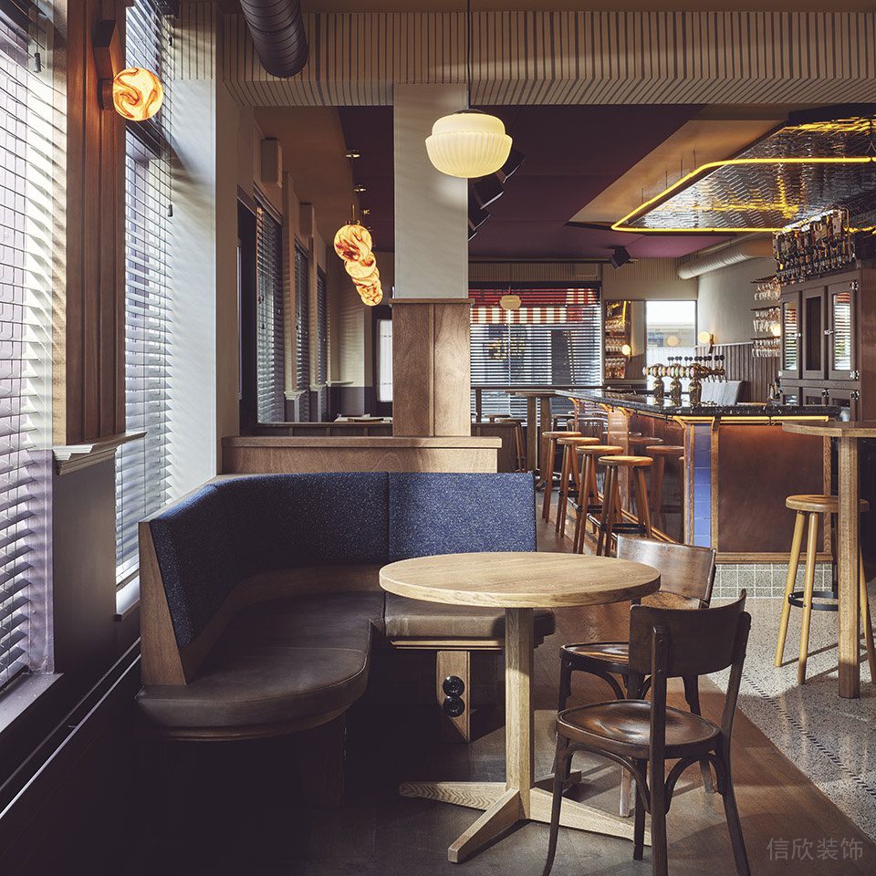 深圳南山街角酒吧店鋪卡座區(qū)裝修設(shè)計(jì)