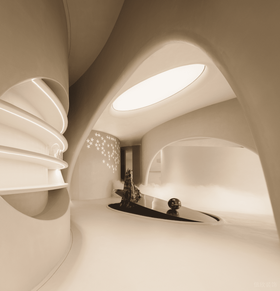 深圳市福田區八卦嶺現代風零售空間裝修設計-白色半圓弧門 深圳市福田區八卦嶺現代風零售空間裝修設計-白色半圓弧門