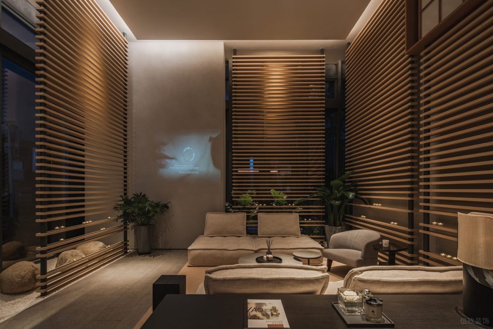 深圳市福田區(qū)保稅區(qū)新中式風蘭美容抗衰中心裝修設計實景效果圖-接待大廳二 深圳市福田區(qū)保稅區(qū)新中式風蘭美容抗衰中心裝修設計實景效果圖-接待大廳二