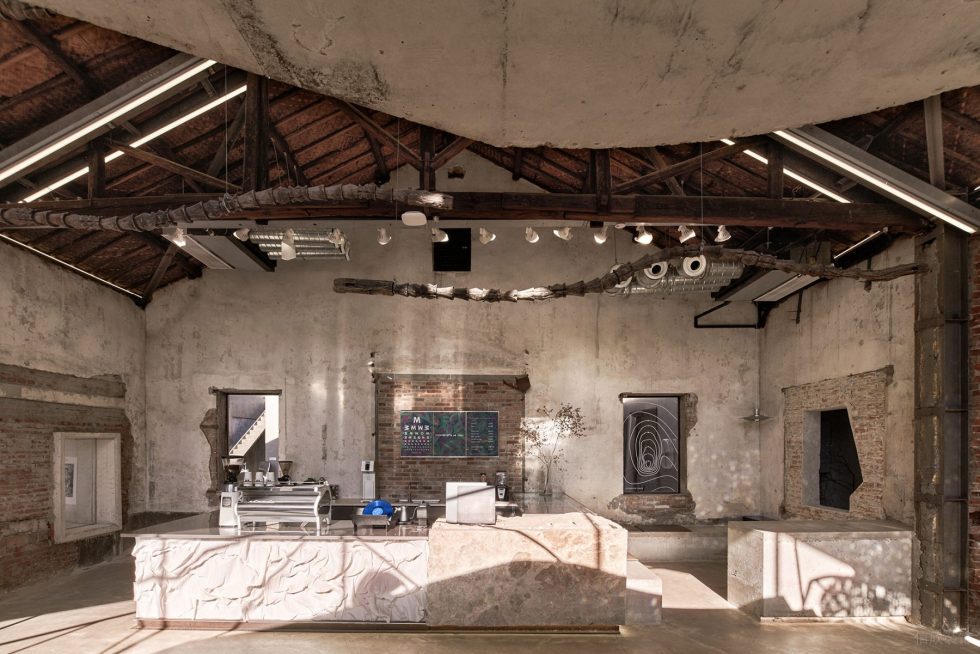 深圳市福田區石廈復古風moments攝影基地裝修設計-咖啡吧前臺 深圳市福田區石廈復古風moments攝影基地裝修設計-咖啡吧前臺