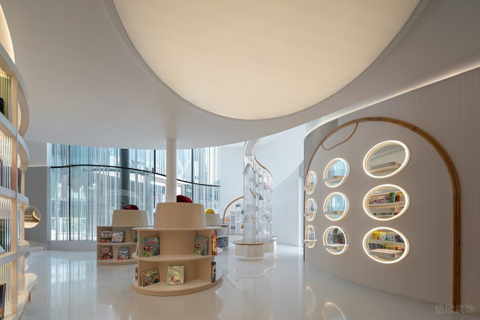 深圳市福田區香蜜湖現代風meiyi美懿兒童書店裝修設計-現代風兒童書店大廳