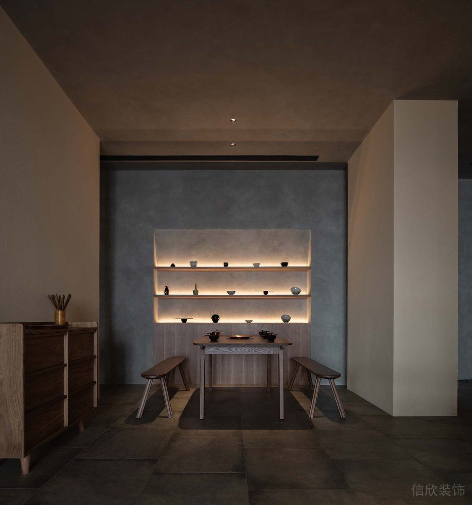 深圳市龍崗區(qū)中式風(fēng)格餐廳米色墻壁裝修設(shè)計