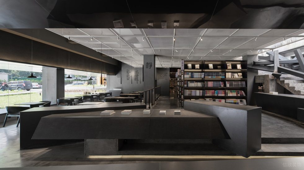 深圳市羅湖區翠竹止間麓山南現代風書店裝修設計實景圖-幾何藝術展臺 深圳市羅湖區翠竹止間麓山南現代風書店裝修設計實景圖-幾何藝術展臺