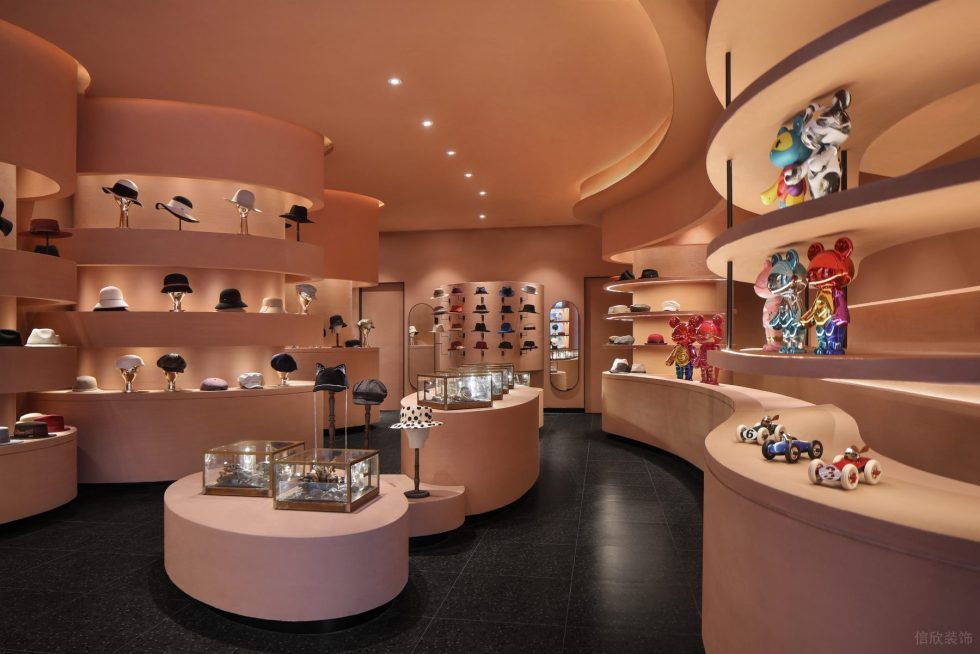 深圳市羅湖區黃貝嶺現代風WHAT’S UP帽飾店裝修設計-圓形藝術島臺 深圳市羅湖區黃貝嶺現代風WHAT’S UP帽飾店裝修設計-圓形藝術島臺