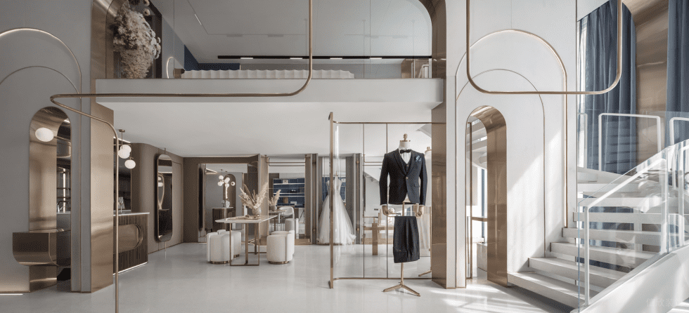 深圳市南山區(qū)蛇口現(xiàn)代輕奢風(fēng)禮服店裝修設(shè)計(jì)-大廳概覽二 深圳市南山區(qū)蛇口現(xiàn)代輕奢風(fēng)禮服店裝修設(shè)計(jì)-大廳概覽二