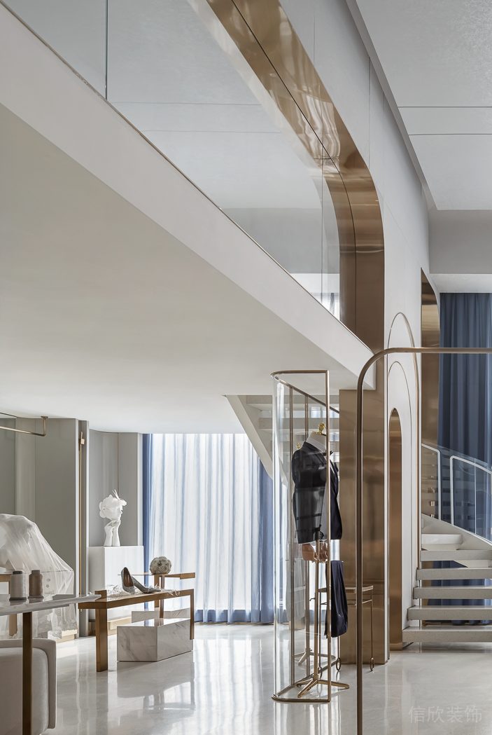 深圳市南山區(qū)蛇口現(xiàn)代輕奢風(fēng)禮服店裝修設(shè)計(jì)-香檳金拱形門 深圳市南山區(qū)蛇口現(xiàn)代輕奢風(fēng)禮服店裝修設(shè)計(jì)-香檳金拱形門