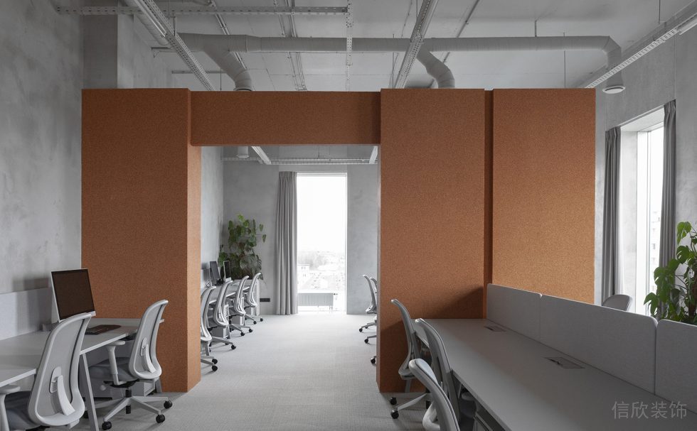 深圳市南山區(qū)訊美科技廣場(chǎng)現(xiàn)代工業(yè)風(fēng)辦公室裝修設(shè)計(jì)方案 工作區(qū)