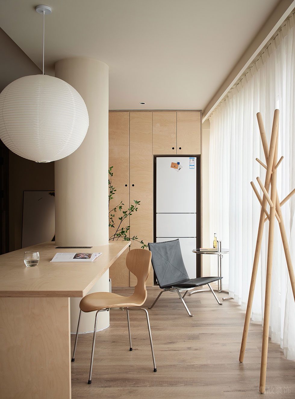 現(xiàn)代原木簡約風(fēng)格辦公室裝修設(shè)計(jì)方案 主要辦公區(qū)