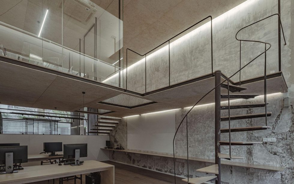 壹海城公司簡約風(fēng)loft辦公室裝修案例 復(fù)式空間結(jié)構(gòu)圖