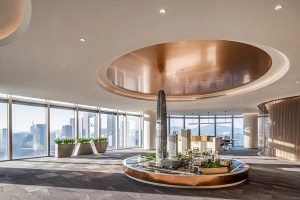 高級輕奢風(fēng)辦公室裝修方案 大廳樓盤概覽圖