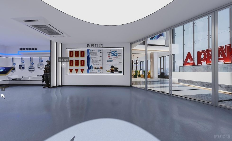 現代風格慧明捷科技公司展廳企業(yè)文化墻裝修設計 現代風格慧明捷科技公司展廳企業(yè)文化墻裝修設計