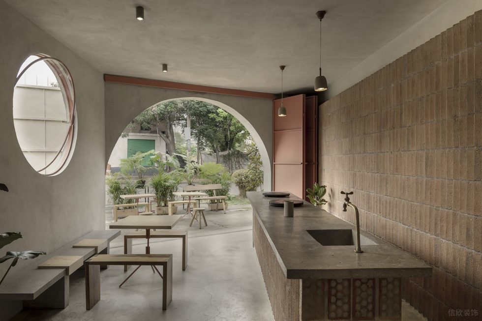 極簡(jiǎn)大地質(zhì)感西餐廳內(nèi)部環(huán)境裝修設(shè)計(jì)