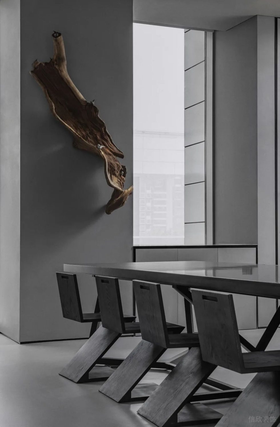 極簡黑白灰風(fēng)格辦公室裝修案例灰色的會議室 極簡黑白灰風(fēng)格辦公室裝修案例灰色的會議室