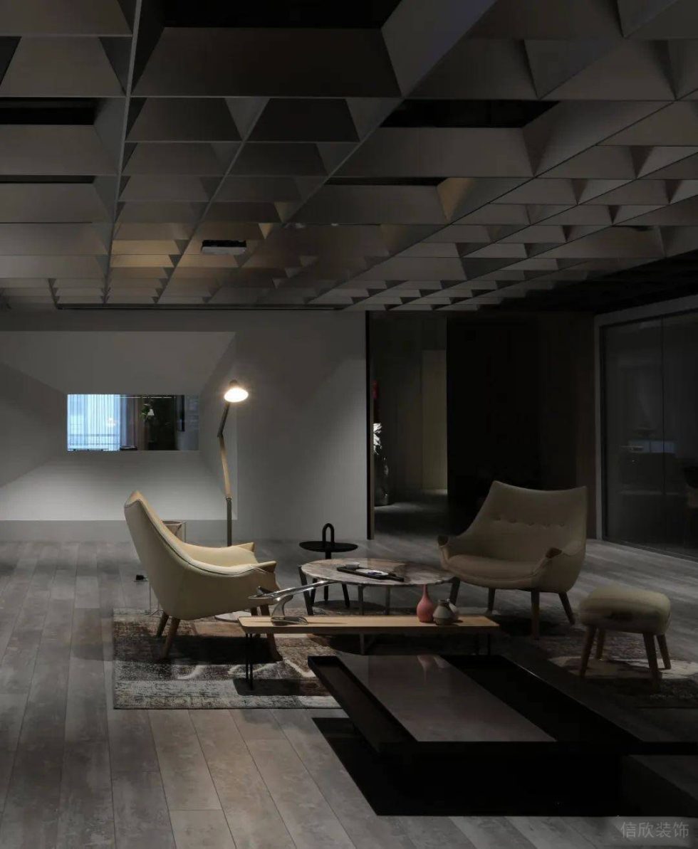 簡約金屬風(fēng)辦公室裝修設(shè)計 洽談區(qū)