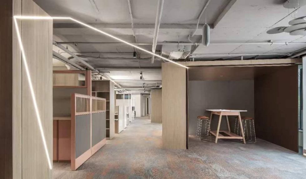 簡約金屬風(fēng)辦公室裝修設(shè)計 工作格子間