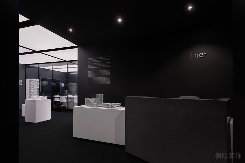 深圳福田區蓮花安聯大廈黑白簡約風格辦公室裝修案例 工作區