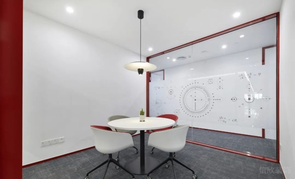 深圳南山區(qū)三航科技園西北工業(yè)大學(xué)現(xiàn)代極簡主義灰色主調(diào)辦公室裝修設(shè)計案例 小會議室