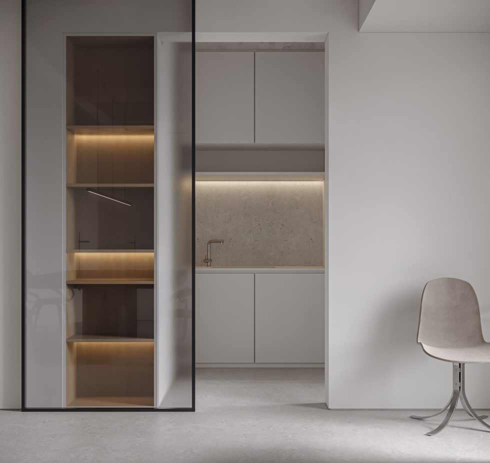 深圳市龍崗區(qū)極簡(jiǎn)工業(yè)風(fēng)新辦公場(chǎng)地 茶水區(qū)