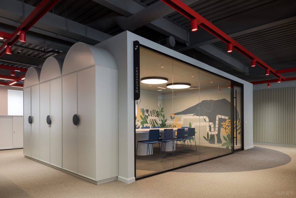 奇趣簡(jiǎn)約風(fēng)辦公室裝修設(shè)計(jì)白色圓拱形儲(chǔ)物柜 奇趣簡(jiǎn)約風(fēng)辦公室裝修設(shè)計(jì)白色圓拱形儲(chǔ)物柜