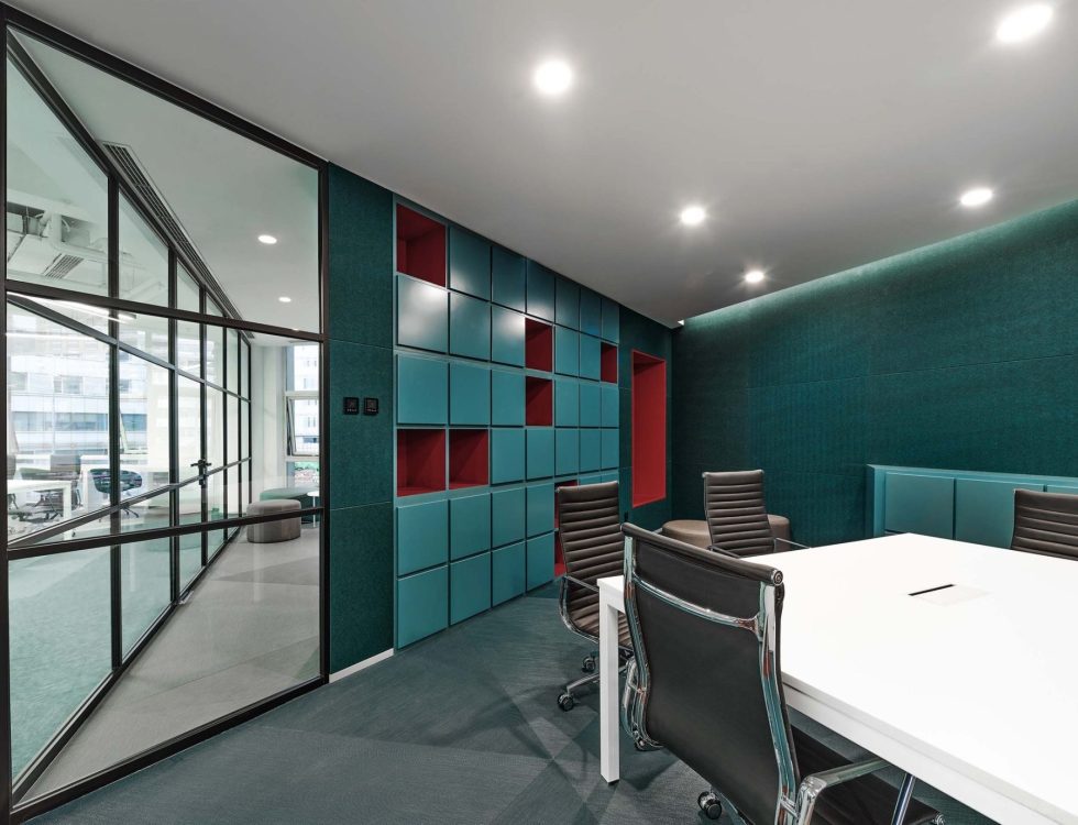 深青色現代風辦公室裝修設計深青色會議室 深青色現代風辦公室裝修設計深青色會議室