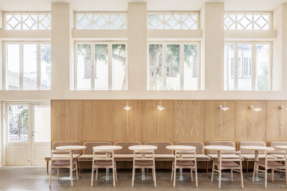 自然簡約風(fēng)辦公室裝修設(shè)計白木色接待洽談區(qū)