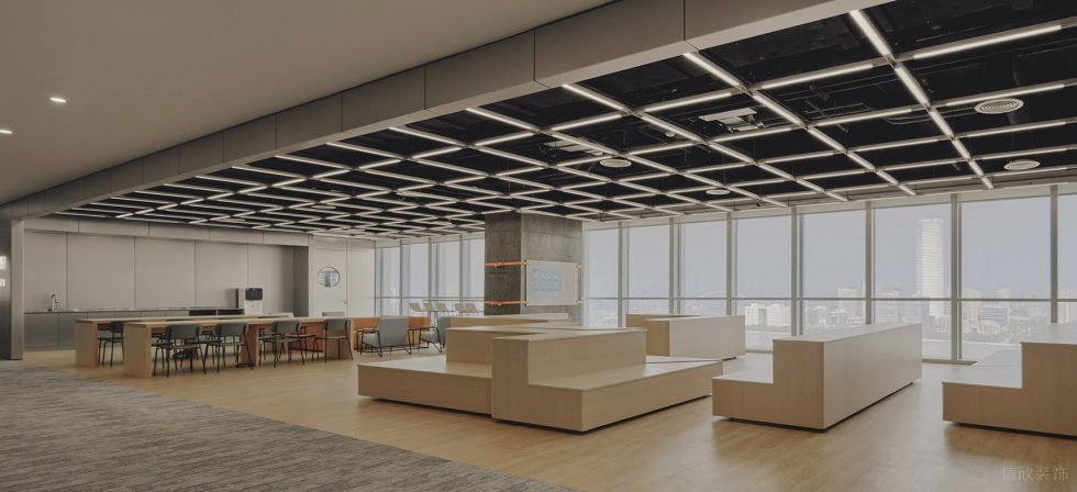 銀灰色現代簡約風辦公室裝修設計淺木色多功能休閑廳 銀灰色現代簡約風辦公室裝修設計淺木色多功能休閑廳