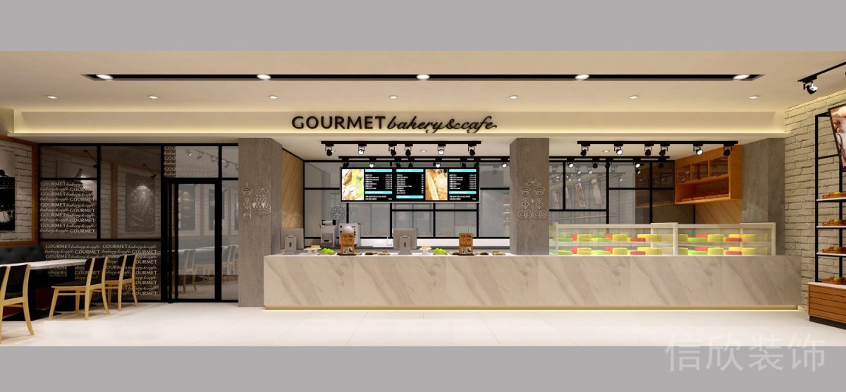 羅湖區(qū)黃貝嶺面包店操作服務(wù)臺裝修設(shè)計(jì)