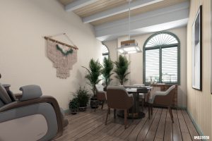 深圳龍崗布吉田園風棋牌室裝修