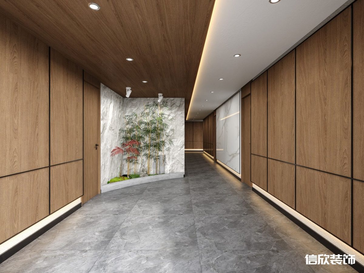 深圳羅湖筍崗棋牌室過道入口景觀裝修設(shè)計(jì)