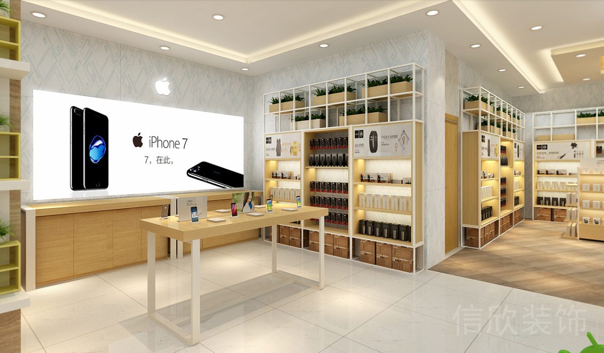 Vivo羅湖東門手機(jī)數(shù)碼店鋼木結(jié)構(gòu)體驗(yàn)操作臺(tái)