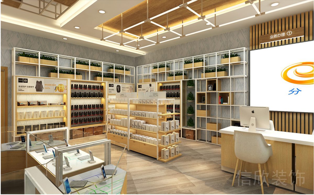 Vivo羅湖東門手機(jī)數(shù)碼店墻邊商品展柜