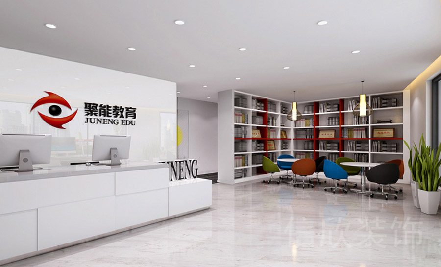 光明研祥智谷聚能教育青少年培訓機構(gòu)大理石肌理側(cè)視圖大廳