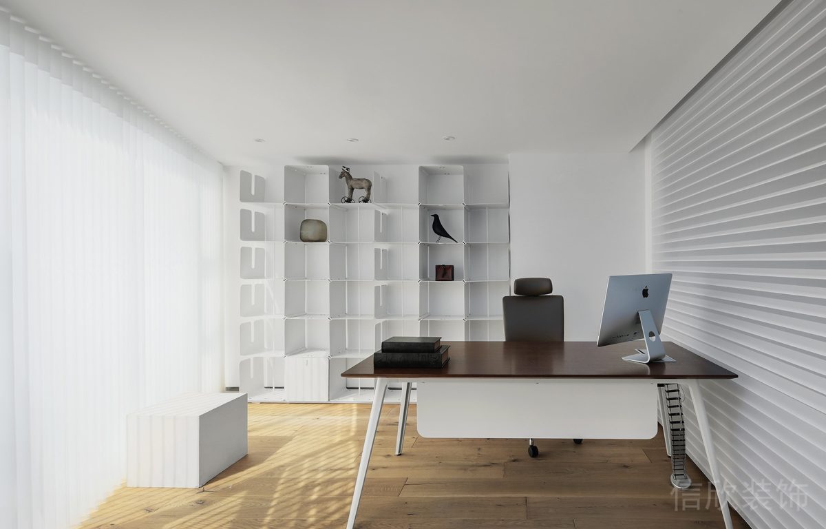 經(jīng)理辦公室木飾面定制收納柜設計