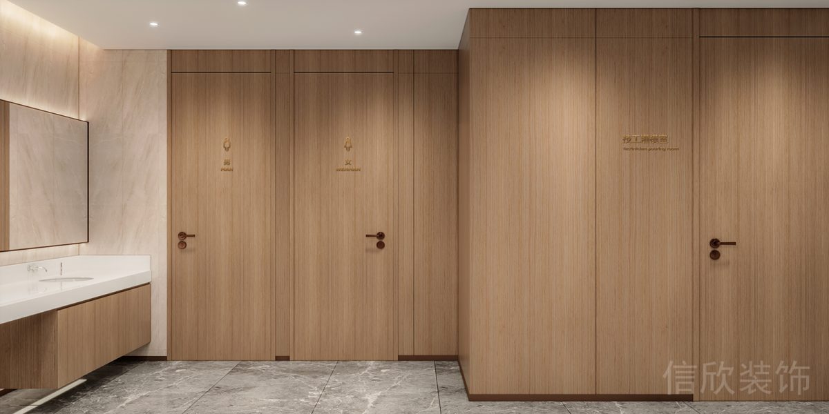 天安科技產(chǎn)業(yè)園口腔中心廁所純木設(shè)計