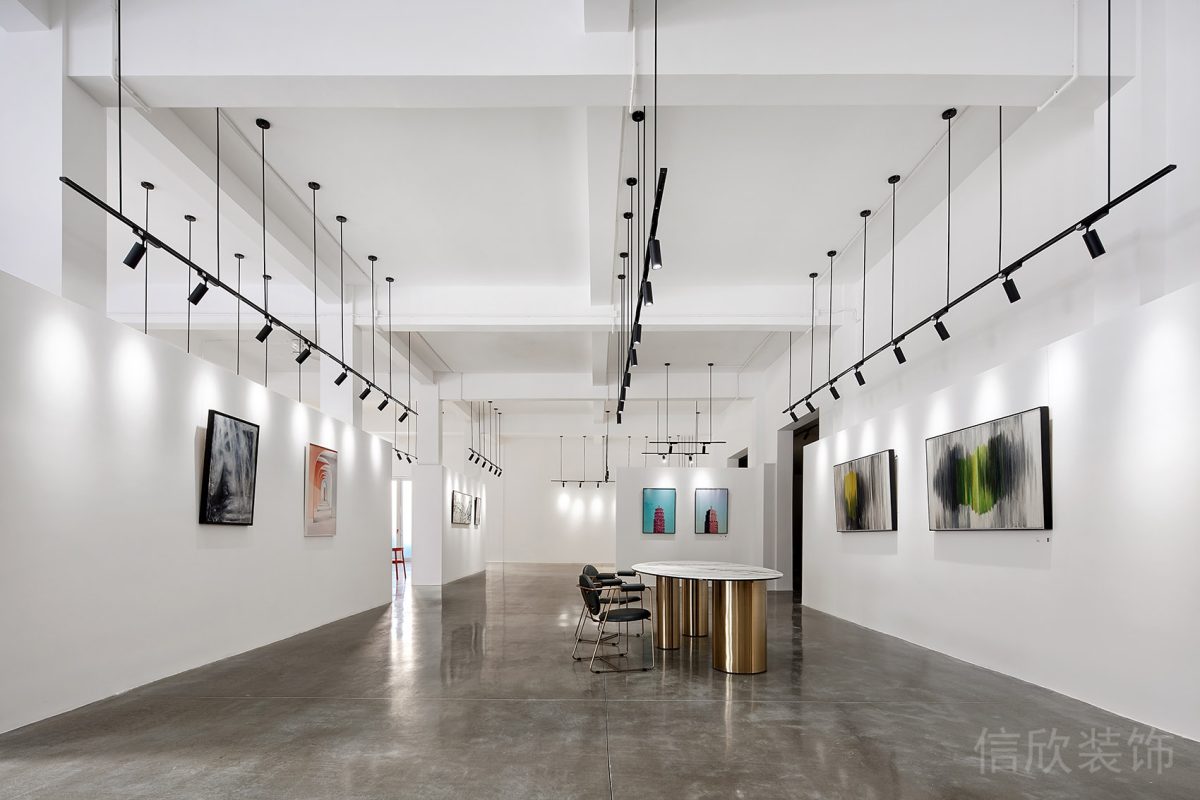 黑白極簡風(fēng)辦公空間展示區(qū)裝修設(shè)計(jì)