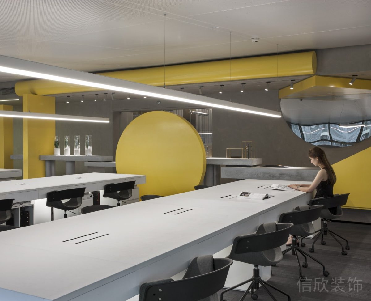 會(huì)議室創(chuàng)意辦公室直線式簡(jiǎn)約地毯裝修效果圖