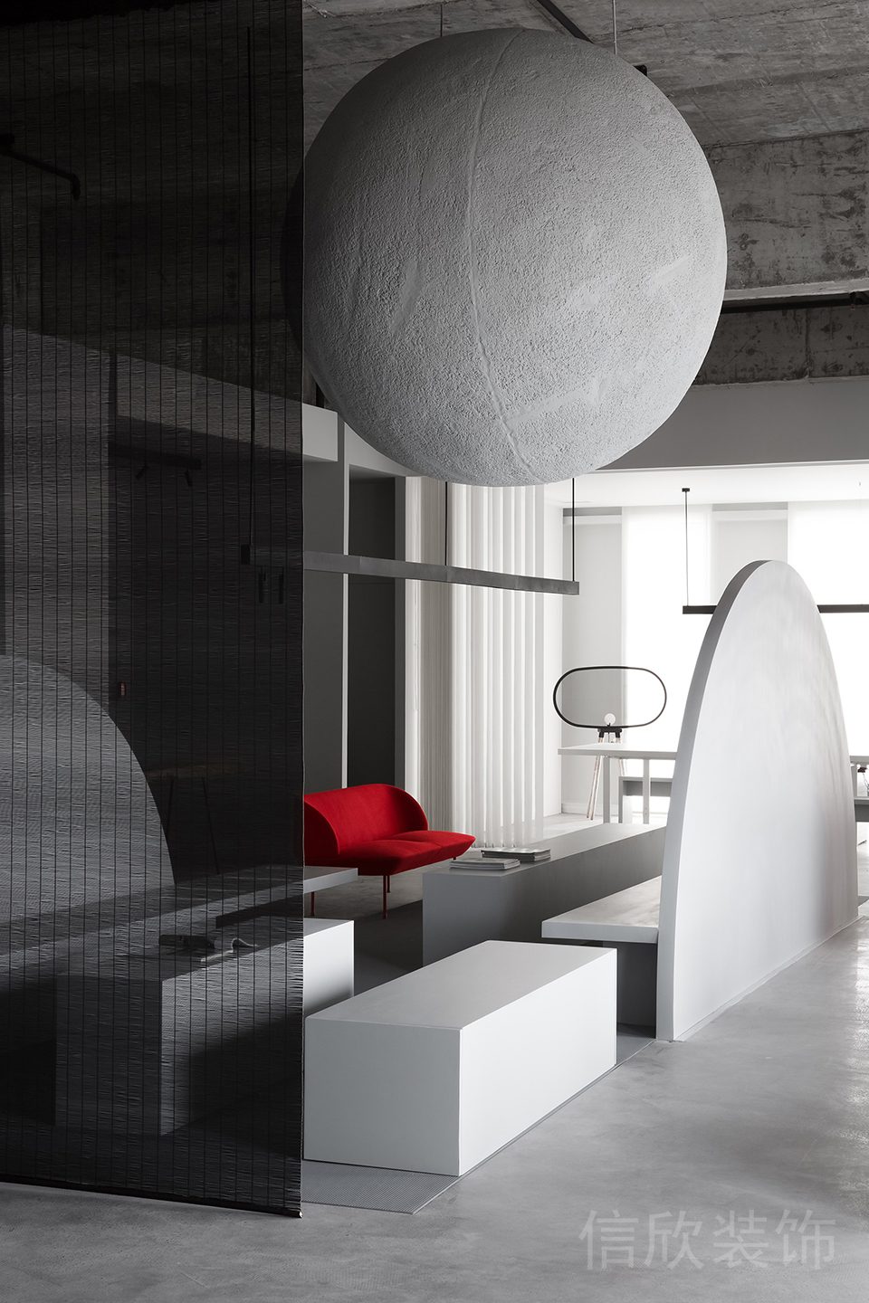 現(xiàn)代工業(yè)風辦公空間休閑區(qū)裝修設計