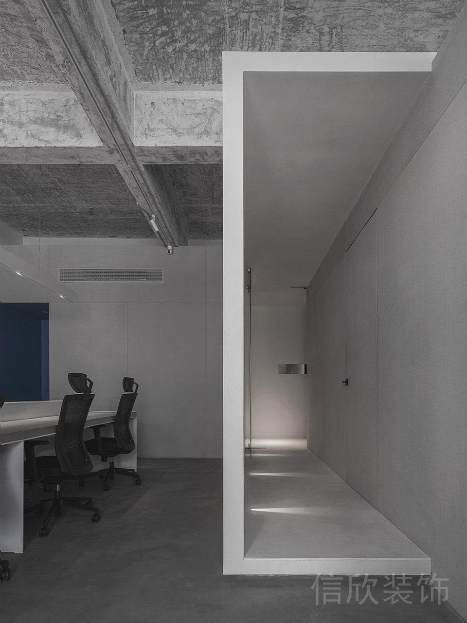 現(xiàn)代簡約風辦公空間過道裝修設計