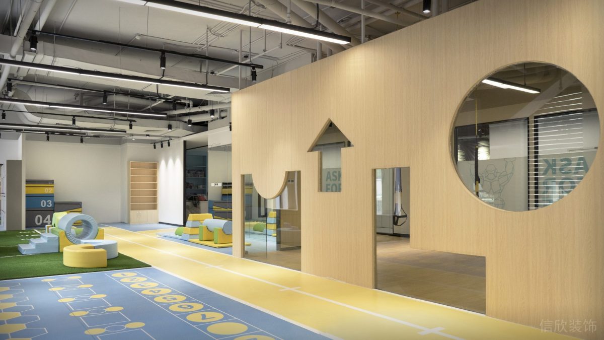 娛樂區(qū)兒童涂鴉地毯瑜伽培訓(xùn)機構(gòu)設(shè)計圖