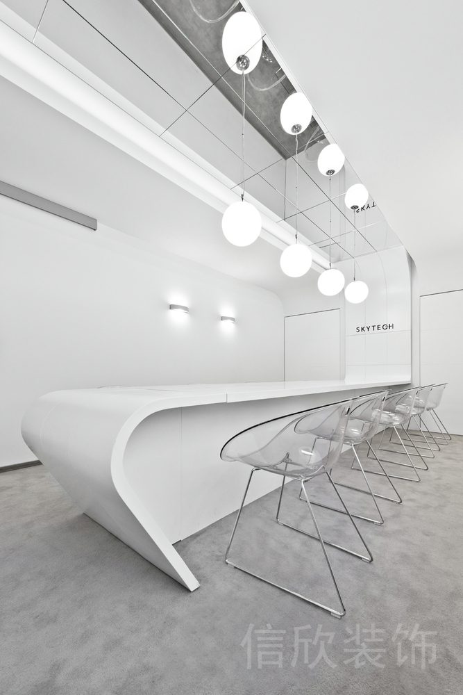 弧線工作桌定制未來(lái)科技感工作區(qū)域辦公室金屬設(shè)計(jì)圖