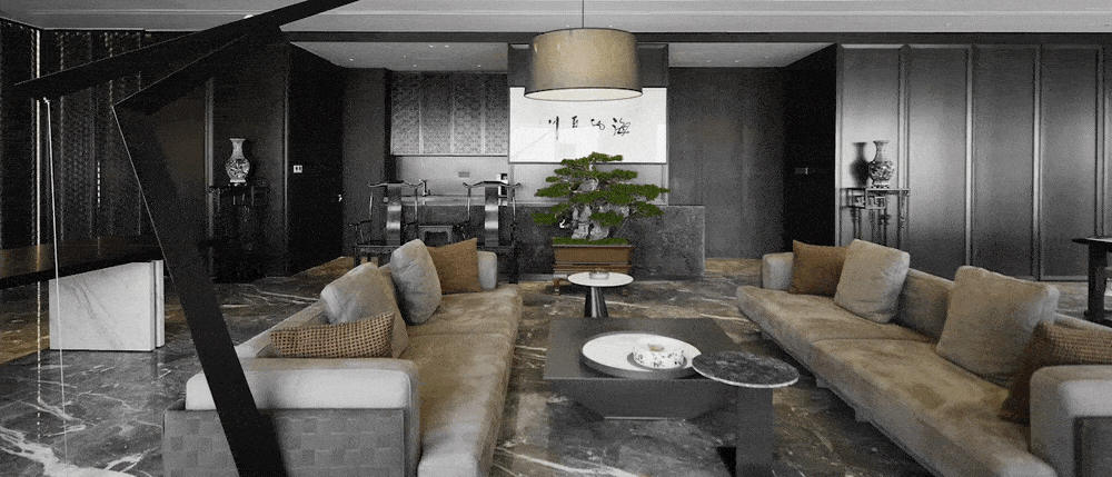 絨面布藝沙發(fā)裝修商務(wù)風(fēng)效果圖工作室設(shè)計圖