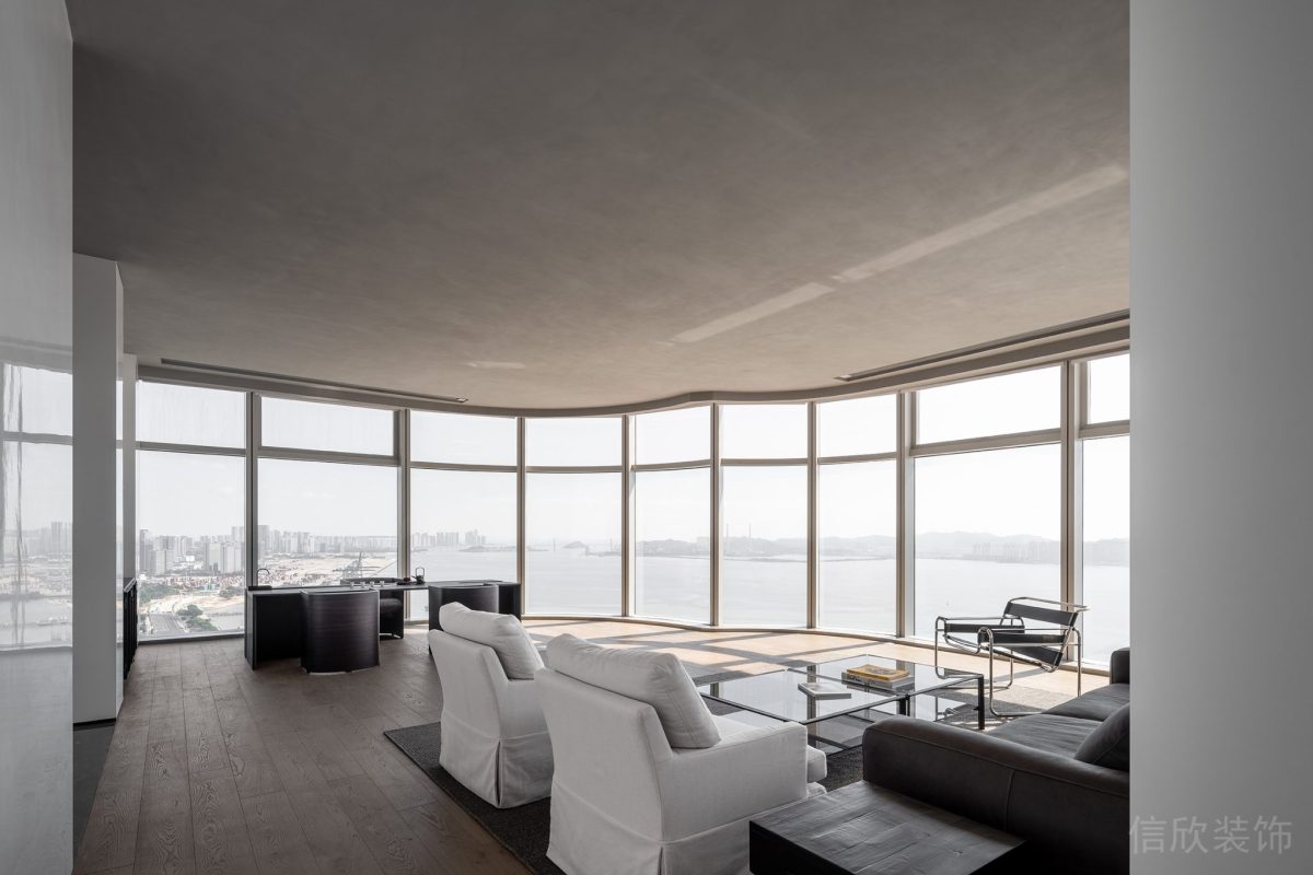 原木地板裝修全落地式玻璃辦公室裝修設(shè)計(jì)效果圖