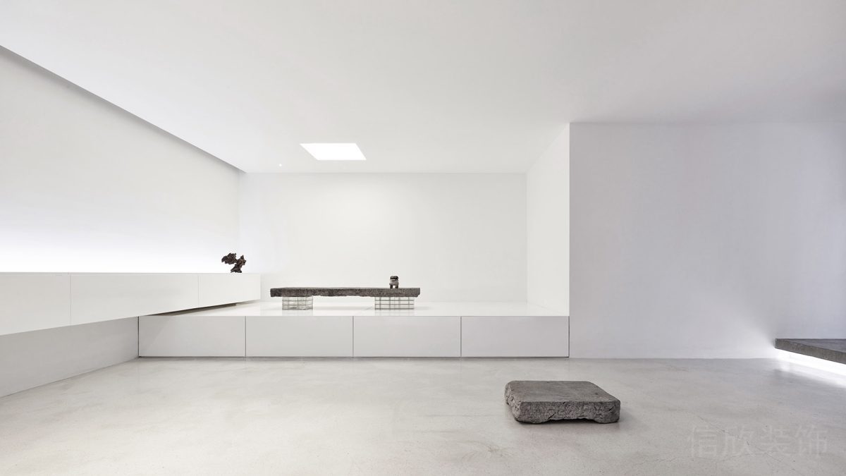 半墻設(shè)計效果收納柜日式效果辦公室墻體裝修燈飾效果