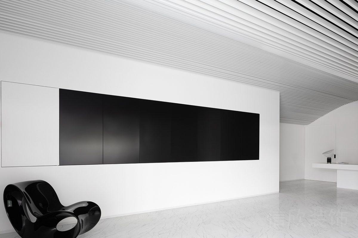 內(nèi)嵌式顯示屏裝修客廳辦公室設(shè)計(jì)圖裝修極簡(jiǎn)風(fēng)