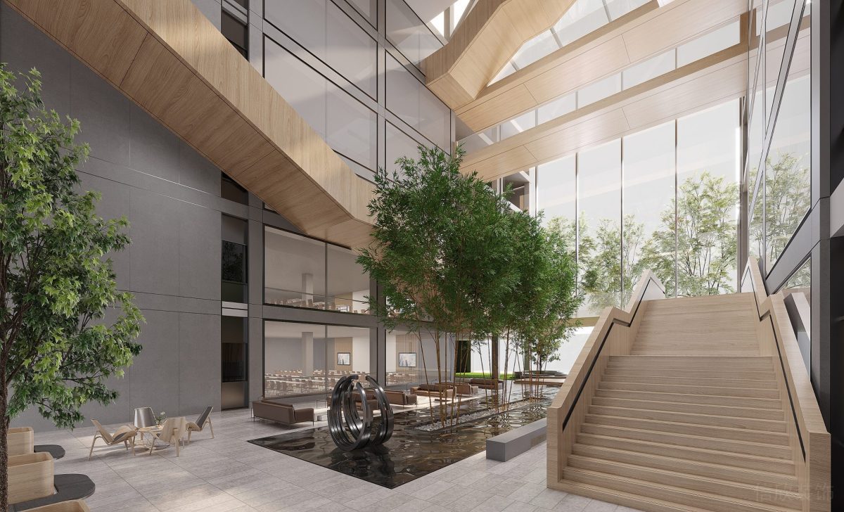 原木風(fēng)階梯設(shè)計裝修效果設(shè)計木質(zhì)過道效果辦公室效果