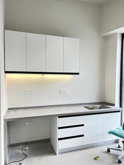 大理石水槽免漆板柜子