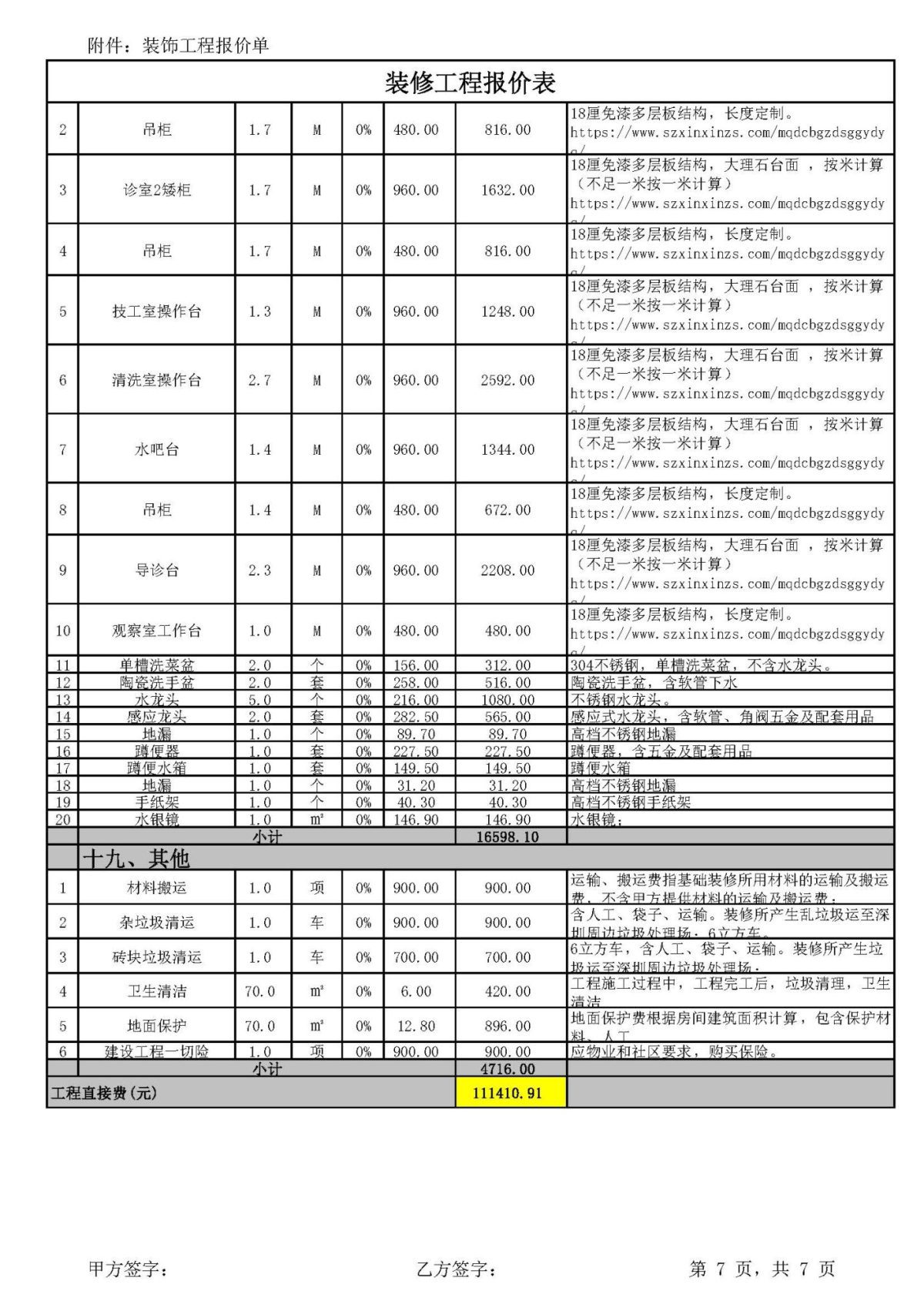 牙科診所柜子報價單