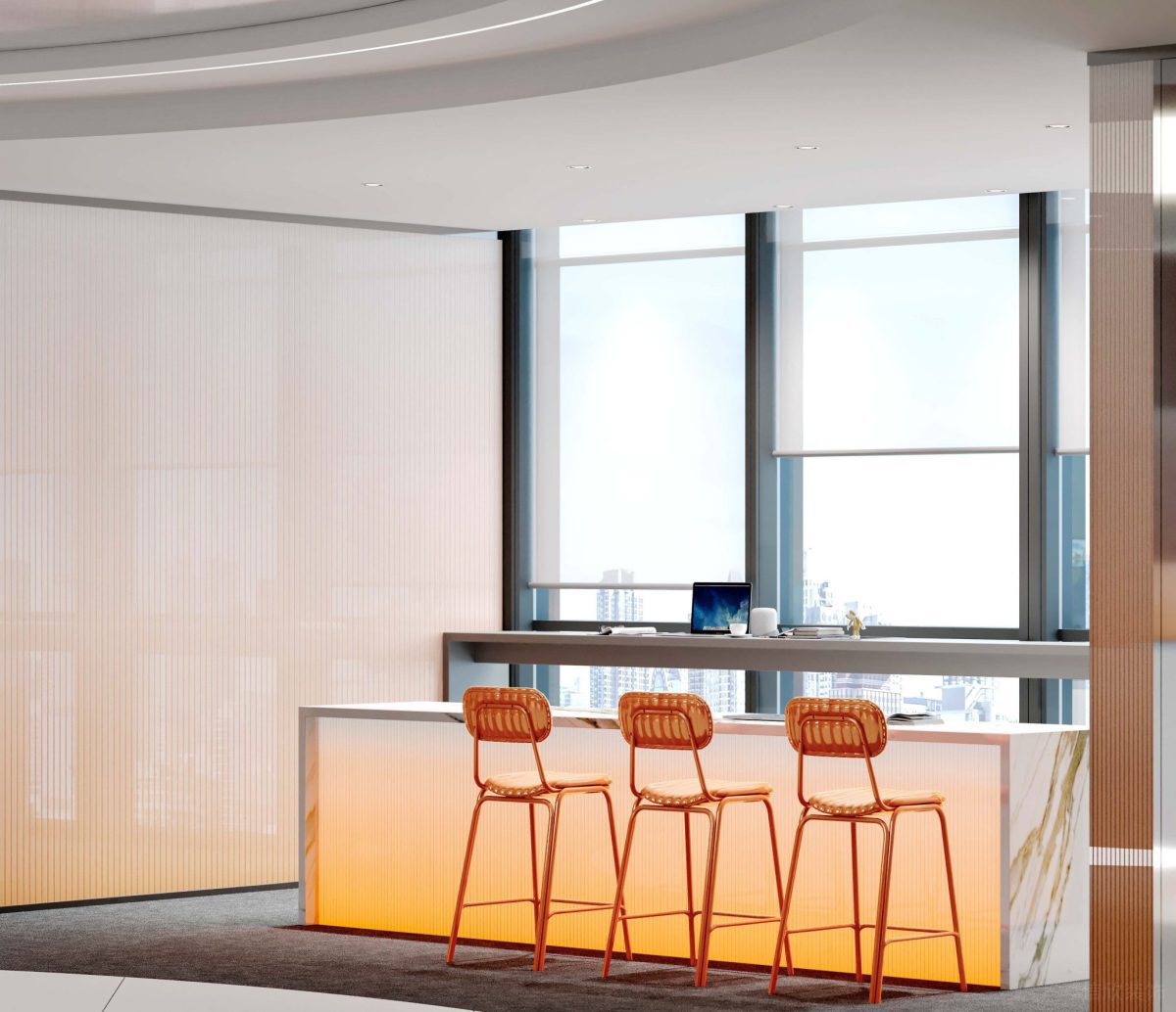 辦公室臨窗吧臺(tái)